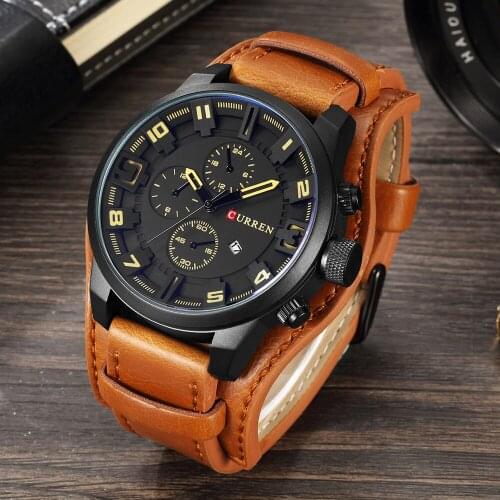 CURREN Fashion Quartz Sports Watch Mens Watches Top Brand Luxury Male Clock Business Mens Wrist Watch Hodinky Relogio masculino