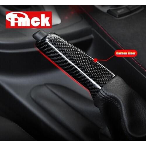 For BMW F10 F11 F16 F20 F32 F36 F48 F47 E36 E46 E84 E90 E65 E53 Real Carbon Fiber Car Handbrake Cover Trim Accessories Universal