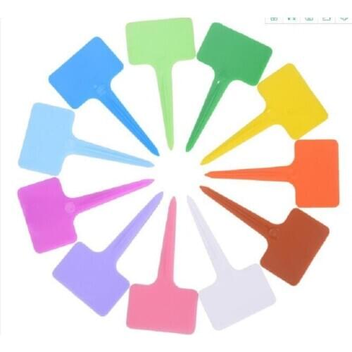 5000 pcs 6 x10cm Gardening Label Nursery Bonsai Label Plastic Plant Type T Label Plant Pot Planter Vegetable Tag