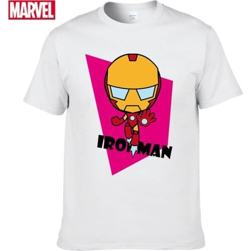 Marvel The Avengers Tony' Stark Iron Man short sleeve t-shirts Summer Men t-shirt graphic t shirts Womens cotton t-shirt #21