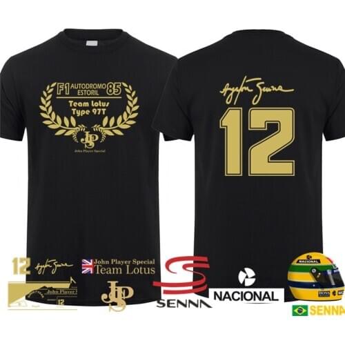 New Hero Ayrton Senna T Shirt Men Short Sleeve Cotton T-shirts Funny Cool Man Tshirt
