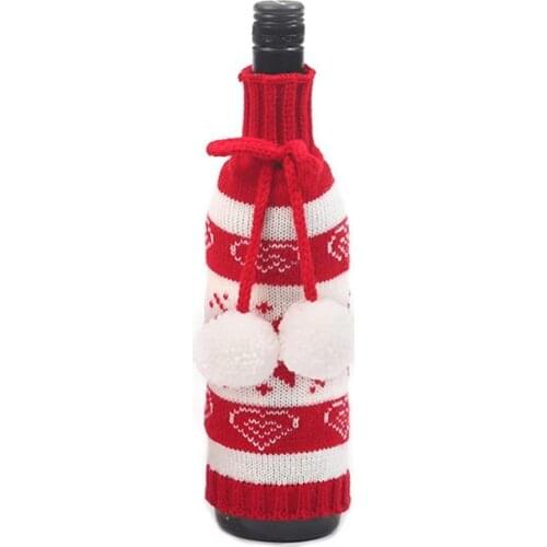 Anti-slid Long Lasting Wear-resistant Knitted Fabric Bottle Sleeve for Gifts
