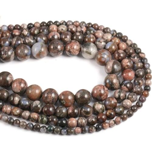 Wholesale Round Natural Stone Bead Loose Isolation Beads For Jewelry Making DIY Bracelet Necklace Accessories 4/6/8/10mm