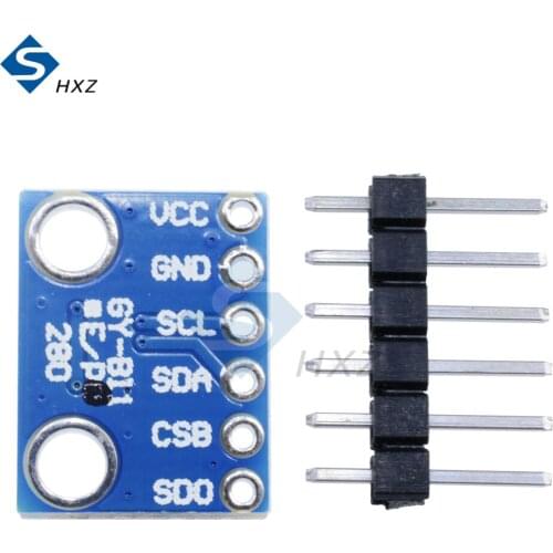 Blue BMP280 Digital Barometric Pressure Sensor Board Module Swap I2C/SPI BMP280 3.3V Ultra-low Power High Precision