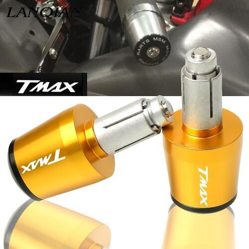 CNC Motorbike Handlebar Grips Ends Handle Bar Cap End Plugs For YAMAHA TMAX T-MAX 500 530 2001 2002 2003 2004 2005 2007-2017