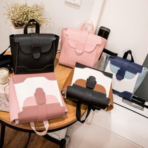 Backpack purse for women bag PU fashion Ms classic Cute student New Korean version Crossbody bags envelope phone wallet Retro