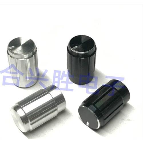 10 * 16 mm aluminum black silver audio walkie-talkie knob D axis / flower axis potentiometer encoder hat