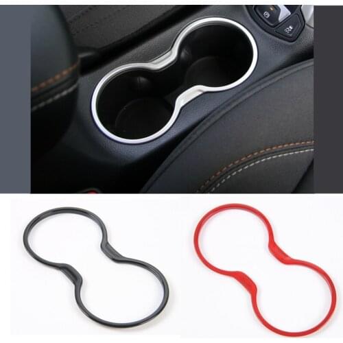 10pcs Car Cup Holder Protect Cover Decoration ABS Interior Front Cup Holder Frame Trim Sticker for JEEP Compass 2017 2018