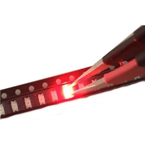 1206 red light light-emitting diode SMD LED 3216 Diodes SMD 1206 led 620-625NM 100-120MCD 2,0-2.6V 3.2*1.6 500PCS