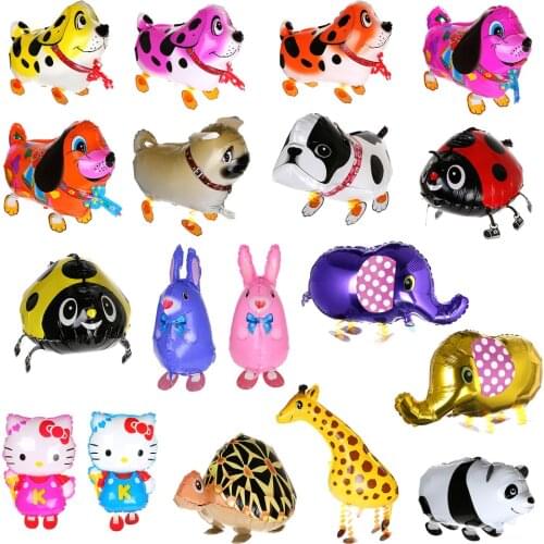 18 Style walking pet balloon animal airwalker Helium balloons variety kids party