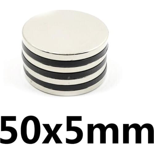 2/4/5pcs 50*5mm Big Magnet Major Diameter Bulk Round Magnets 50x5mm Neodymium Disc Magnet circular