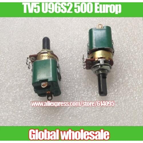 2pcs NOBLE 137 type with pull switch potentiometer TV5 U96S2 500 Europe / handle length 20MMF