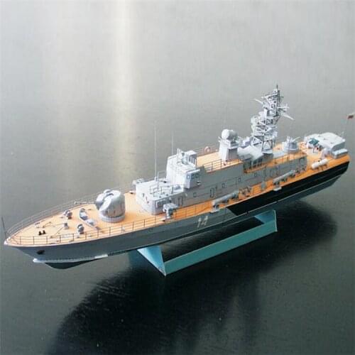 Russian Krivak-class Frigate Paper Model 3D Papercraft Military Weapon Ship Model Decoration DIY Toys Handmade Gifts For Boys