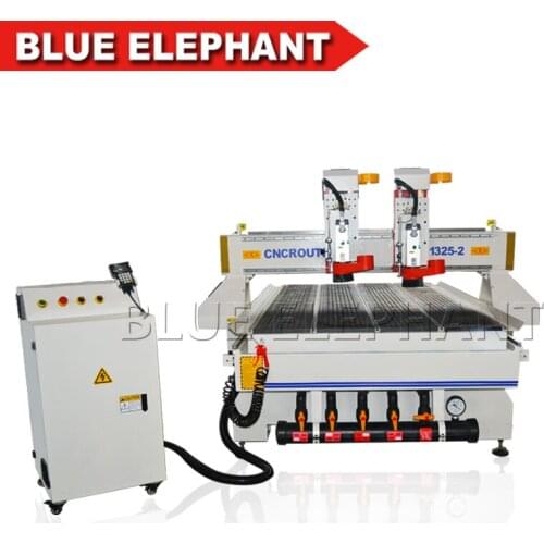 ELE1325 multi heads cnc woodworking machine for wood engraving