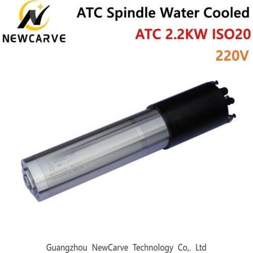 ATC Spindle Motor 2.2KW 80MM 220V ISO20 CNC Automatic Tool Change Water Cooled Spindle Motor from China 80TD24/30Z2.2A NEWCARVE