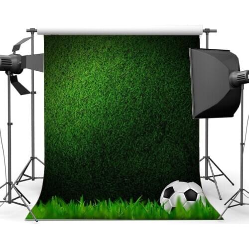 Football Backdrop Indoor Stadium Green Grass Meadow Wallpaper Grassland Sports Match School Game Background