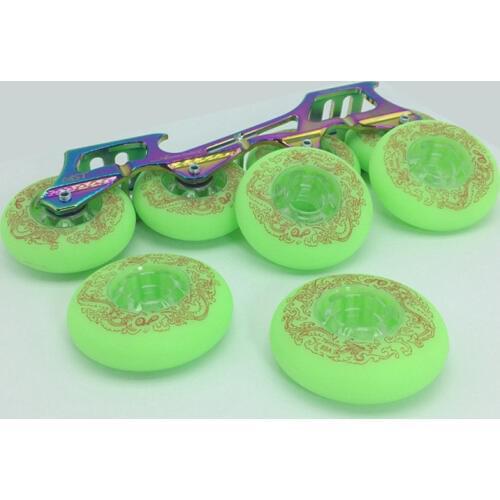 4 pcs/lot Inline Skates Wheels 88A Sliding Skating Wheel for SEBA HV HL High for Powerslide Slide Street Asphalt Ground Rodas