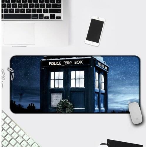 TV Doctor Who Natural Rubber Gaming mousepad Desk Mat Computer Gaming Mousepad Anti-slip with Locking Edge Gaming Mouse Mat