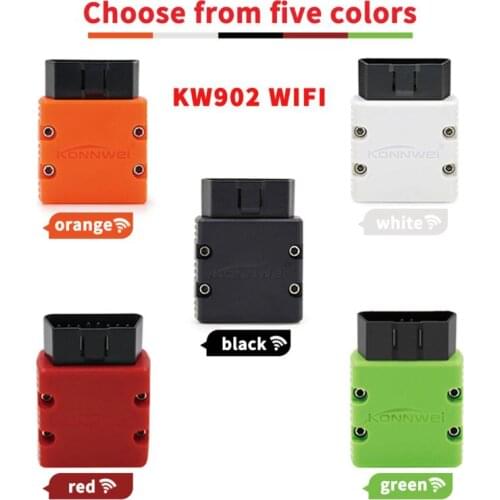 KW902 Wifi ELM327 V1.5 V2.1 PIC18F25K80 OBDII Diagnostic Tools ELM 327 OBD2 Code Reader Support J1805 Protocol