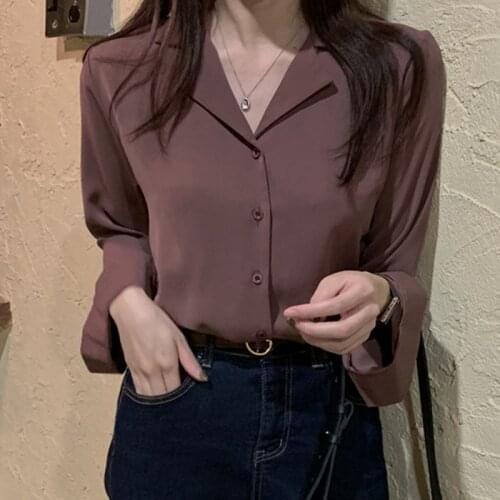 Madou girl Womens Chiffon Shirts