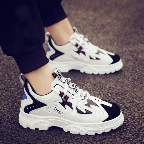 Fashion Male Casual Shoes Mens Shoes Four Seasons INS Hot Sell Shoes Men Street Mens Platform Sneakers Chunky Trainers A5-36