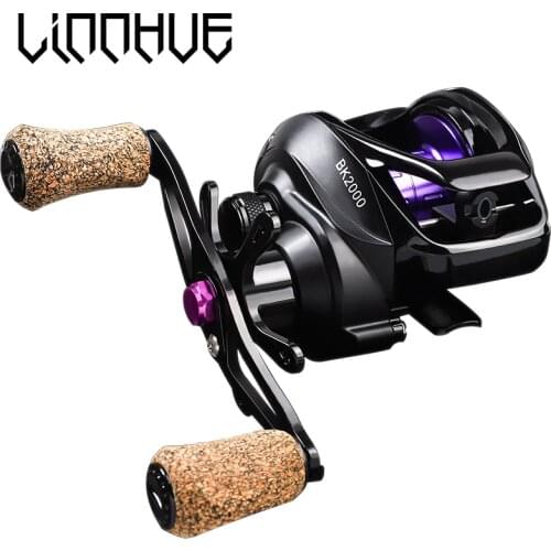 LINNHUE 2020 New Baitcasting Reel BK2000 Fishing Reel 7.2:1 High Speed 5.5KG Max Drag Magnetic System SaltWater Reel Fishing