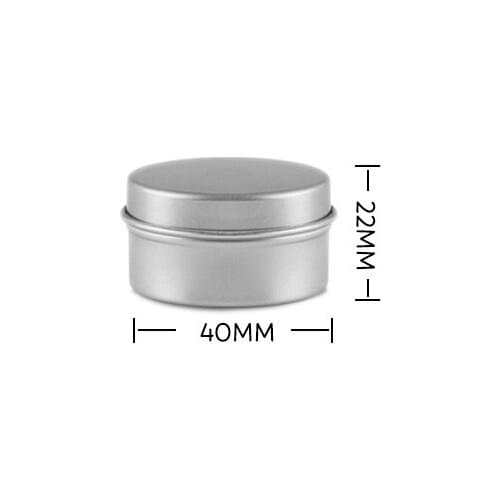 New Design Skin Cream Cosmetic Tin Aluminum Jar With Pull Lid 10G 20G
