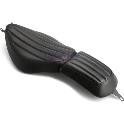 Front driver leather passenger pillow double seat for Harley Sportster 883 Roadster XL883R 2005-2006 2010-2015