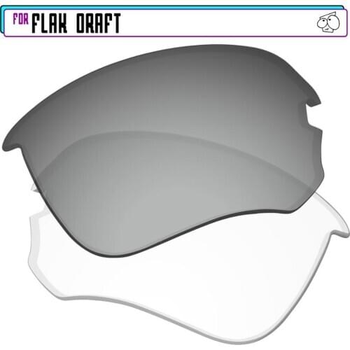 EZReplace Polarized Replacement Lenses for - Oakley Flak Draft Sunglasses - Eclipse Photochromic