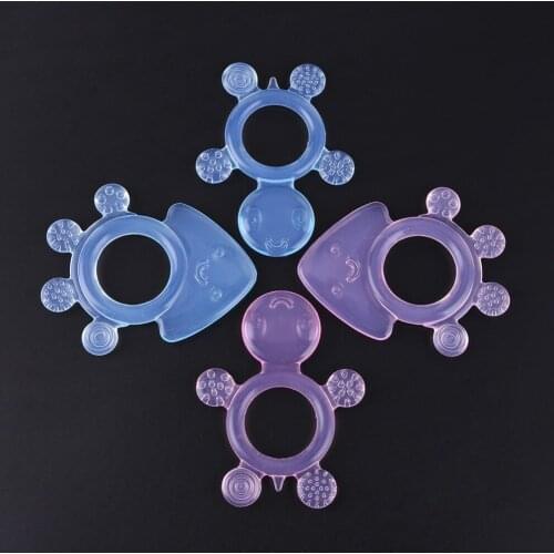 1 PC Safety Baby Teether Toys Kids Food Grade Silicone Teether Soother Baby Teething Chewable Pacifier Teethers baby bit safty