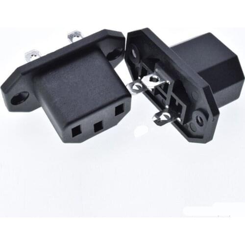 Male And Female Copper AC Plug For Battery Car 3 Pin 3 Core Charging Plug Quality Assurance AC Outlet 250V 10A Durable