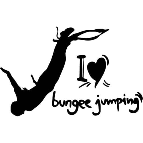 Brave, I Love Jumping, High Quality Decals, Car Decoration, Personalized Pvc Waterproof Decals, Black/white, 17cm*11cm