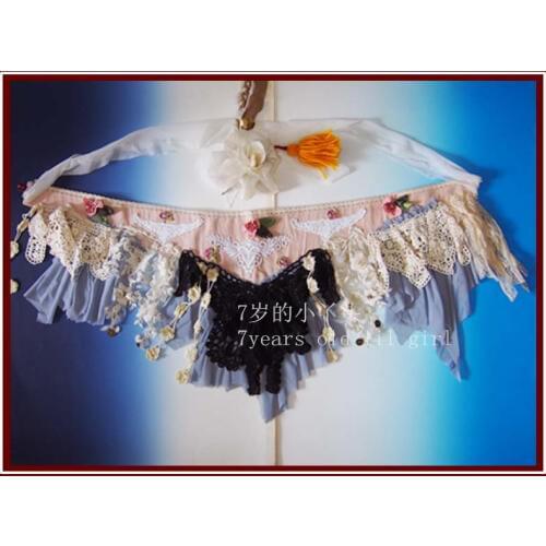 Gothic Tribal belly dance strip Belt hip wrap tribal belly dance Scarf BL49-138