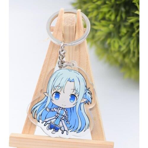 WL097 Sword Art Online Keychain Acrylic Cartoon Keyring Accessories