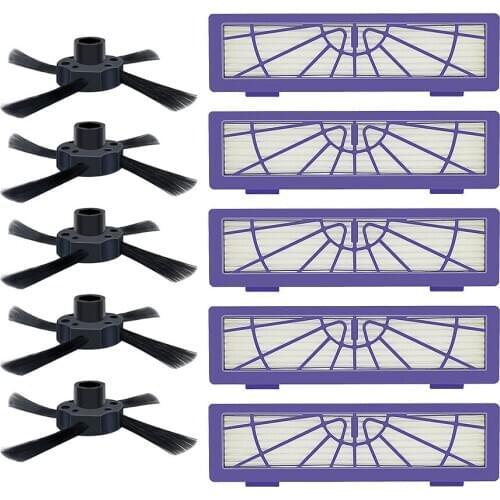 10pcs/lot replacement HEPA Filter Side Brush for Neato BotVac 70e 750 80 85 Robotic Cleaner Vacuum Cleaner Parts free shipping