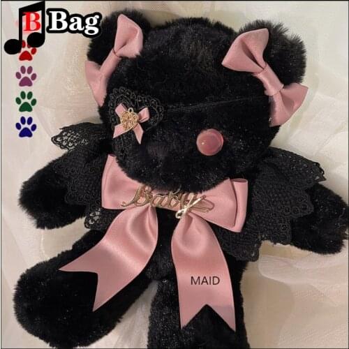 Women princess sweet lolita bag Plush messenger bag gentle girl JK Handbag shoulder bag female Bear bag Gothic doll Lolita Bag