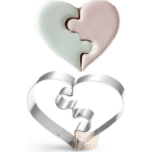 1pcs Wedding Decoration Heart Cookies Cutter Molds Metal patisserie reposteria Pastry Biscuit Mould Art Crafts Cake Decor Tool