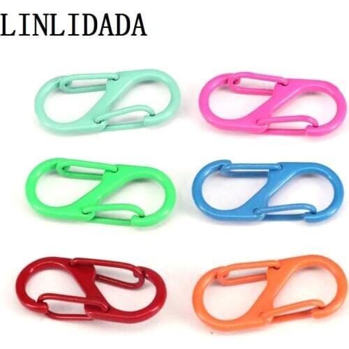 10Pcs ,14*32mm Gold Color Enamel S Shape Charms Holder Lock Jewelry, Charm Holder Snap Lock, Clasp Lock