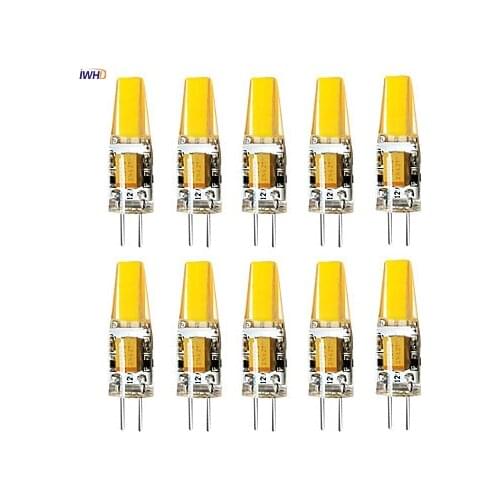 10pcs/lot 3W 12V G4 LED Bulb 12V G4 LED Bi-pin Light LED Corn Lights Cover High Bright Spotlight Halogen Chandeliers