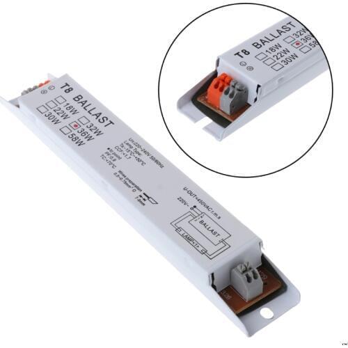220-240V AC 36W Wide Voltage T8 Electronic Ballast Fluorescent Lamp Ballasts