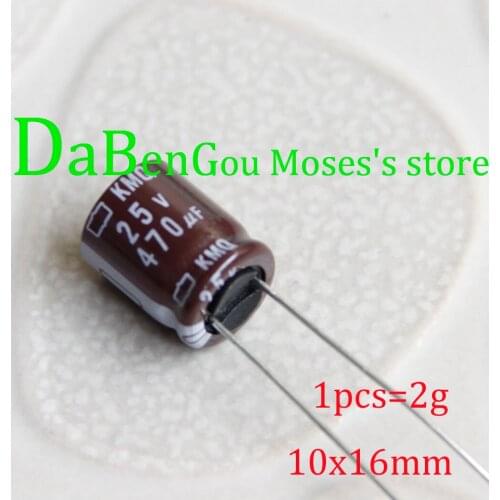 25v 470uf +/- 20% Capacitance 100% NCC Original New Audio Capacitors Electrolytic Capacitor Radial 10x16mm