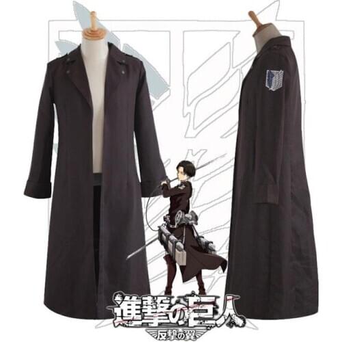 Attack On Titan Cosplay Costumes Rivaille Ackerman Windbreaker Cosplay Costumes Halloween Carnival Party Levi Ackerman Cosplay