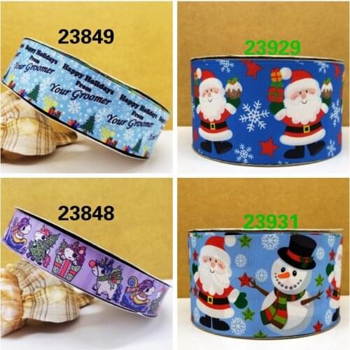Free shipping 50 yard cartoon printed grosgrain ribbon 23931