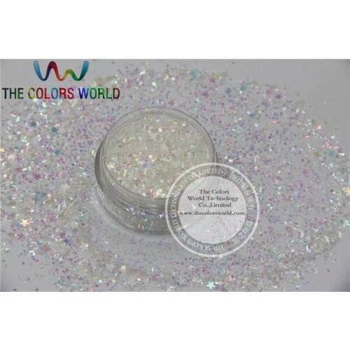 BQSSF-112 Mix Iridescent Colors and Shapes Glitter for nail art and DIY decoration 1Pack =50g