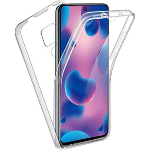 360 Full Body Case for Xiaomi Redmi Note 9 8 7 6 5 Pro 9S 8A 9A 9C Note 10 Lite 10T Poco X3 M3 F1 Double Side Transparent Cover