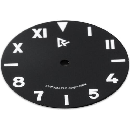 28.5MM Watch Dial Green Luminous for SKX007/ 009/ SKAX131/ 135 Watch Repair Parts