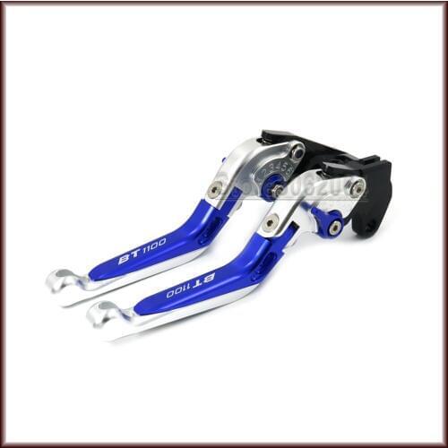 For YAMAHA BT1100 BT 1100 2003-2004 Motorcycle Accessories Folding Extendable Adjustable Brakes Clutch Lever LOGO BT1100 CNC