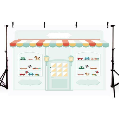 Photography Backdrop Candy Bar Ice Cream Parlor Photo Backdrop Children Baby Birthday Party Photo Studio Photo Background