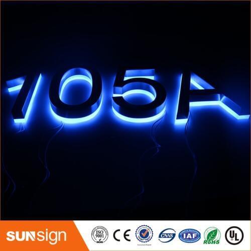 H 25cm LED House Numbers and letters & Apartment LED Numbers