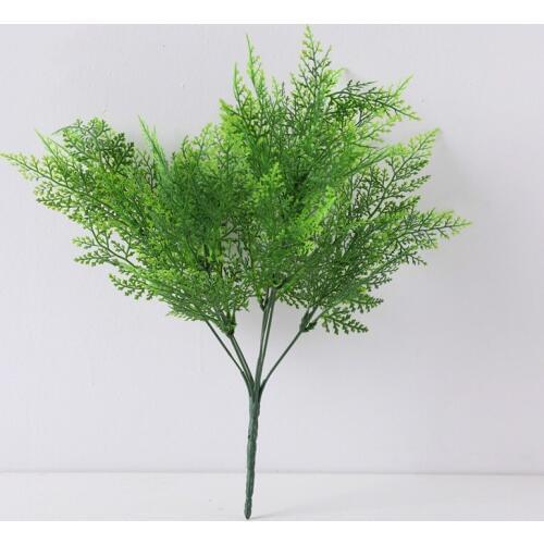 Real Touch Artificial Plants Green Leaves 1pc Artificial Fake Grass Plant for Wedding Centerpieces Decorative fake green leaves